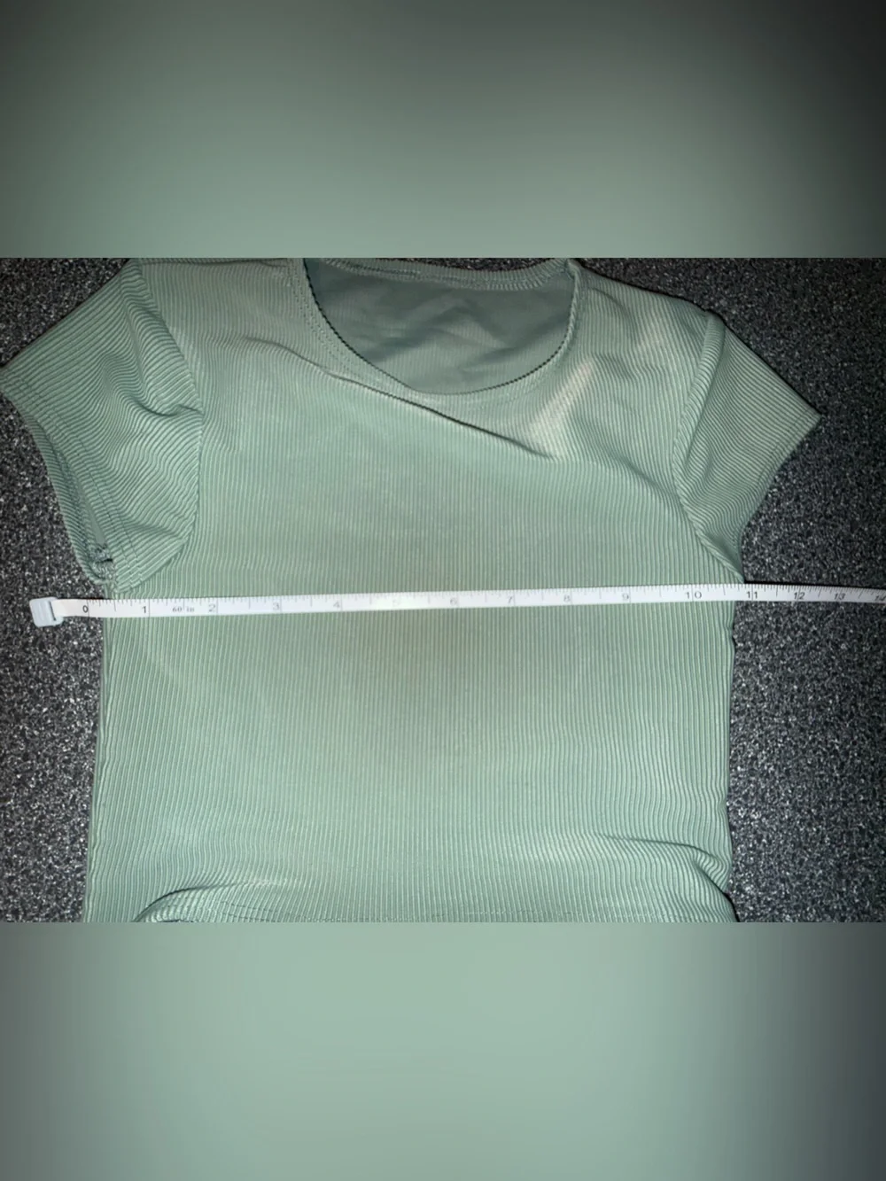 Five Dance Wear 2 Piece Set Ribbed Green Size Child Large Crop Top and Briefs